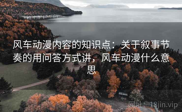 风车动漫内容的知识点:关于叙事节奏的用问答方式讲,风车动漫什么意思 风车动漫内容的知识点:关于叙事节奏的用问答方式讲,风车动漫什么意思